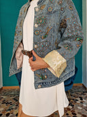 Giacca in denim ricamato Edouard Marcel