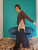 Maglia girocollo con foulard Kontatto