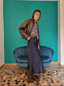 Bomber in ecopelle marrone La Mode Illustrée