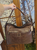 Borsa testa di moro in pelle intrecciata