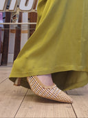 Slingback intrecciate burro La Mode Illustrée