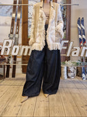 Cardigan boho in cotone con frange