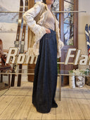 Cardigan boho in cotone con frange