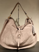 Borsa in pelle scamosciata tortora Edouard Marcel