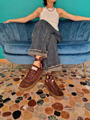 Sneakers platform in pelle marrone Edouard Marcel